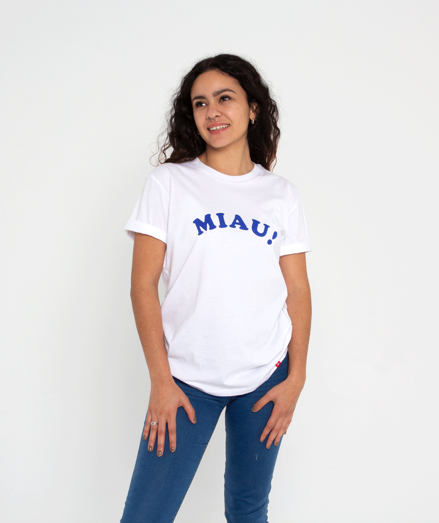 Camiseta SOLIDARIA unisex modelo MIAU